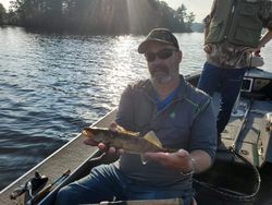 Successful angler with a fish caught in Wisconsin Rapids