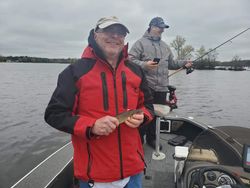 Two people fishing in Wisconsin