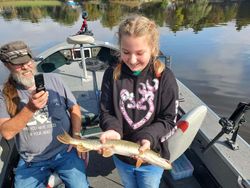 Two anglers fishing in WI