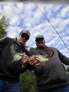 Two anglers fishing in Wisconsin Rapids