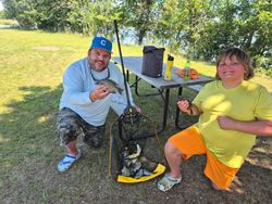 Bluegill fish caught while fishing in Wisconsin Rapids