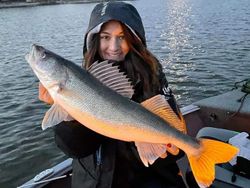 Fisherman with a 26-inch catch in WI