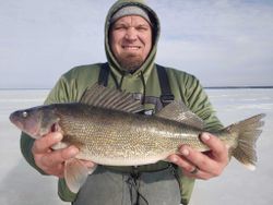 One fisherman fishing in Wisconsin Rapids