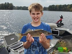 Angler fishing with rod in Wisconsin