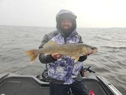 A person fishing in Wisconsin