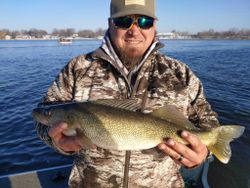 A person fishing in Wisconsin Rapids