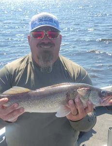 Lone angler fishing in Wisconsin