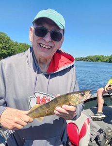 One fisherman fishing in Wisconsin Rapids