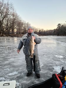 Angler enjoying fishing trip in Wisconsin Rapids