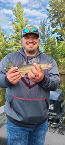 A person fishing in Wisconsin Rapids
