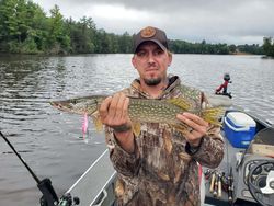Little Tunny fish caught while fishing in Wisconsin Rapids