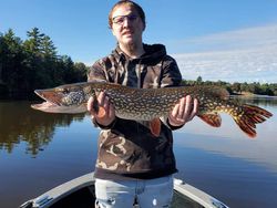 Caught a 35-inch Northern Pike while fishing in WI