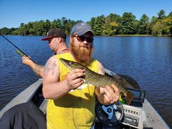 Northern Pike fish caught in Wisconsin Rapids