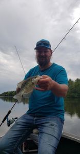 One person fishing in WI