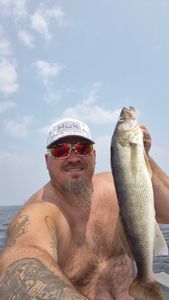 One pike-perch caught while fishing in Wisconsin Rapids