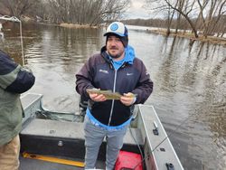 One angler fishing in Wisconsin Rapids