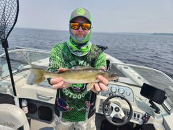 Walleye fish caught by angler in WI