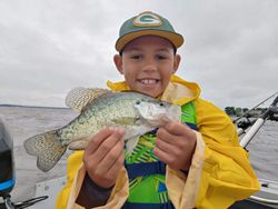 White crappie fish caught while fishing in WI