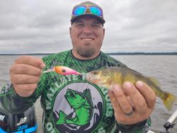 A person fishing in Wisconsin