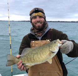 Angler fishing in St. Clair Shores with a 20-inch catch