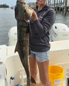 Cobia,and our 1st mate Jen