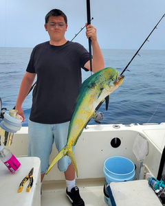 Huge Mahi Mahi hooked during an epic deep sea adventure!