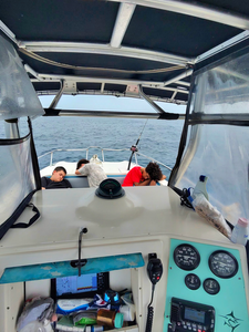 Braving the elements for the best deep sea action in Sebastian!