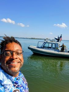 Anglers enjoying fishing trip in VA