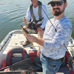 Two anglers fishing in King George