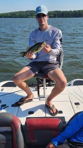 Bass fishing catch on boat in King George VA