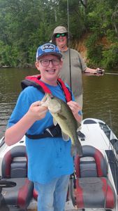 Bass fishing success on the water in King George VA with freshly caught fish
