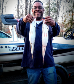 Two big fish caught while fishing at King George
