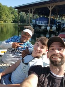 Three people fishing in Virginia