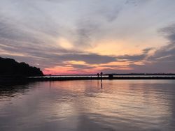 Picturesque fishing scene in VA
