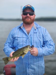 Largemouth bass caught during fishing trip in King George