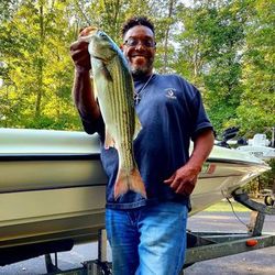 A lone angler fishing in Virginia