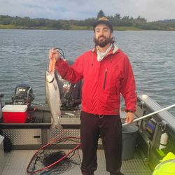 Chinook salmon caught in Coos Bay