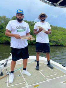 Two people fishing in St. Petersburg