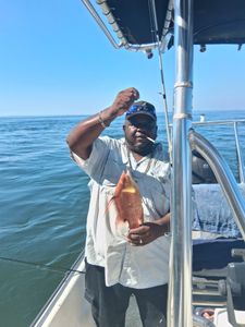 Angler fishing in Florida with a rod and reel