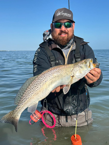 Angler with a 19-inch catch in Corpus Christi