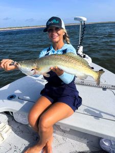 Speckled trout caught while fishing in Corpus Christi TX waters