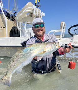 A person fishing in Corpus Christi