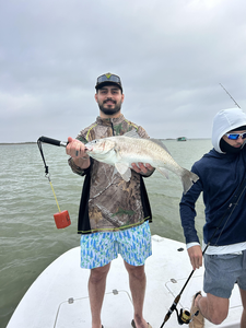 Landed a nice catch on this gloomy day.