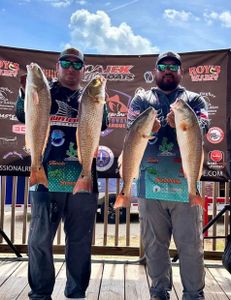 Four redfish caught in TX