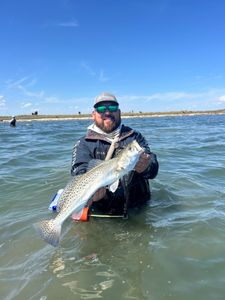 Spotted Weakfish caught by angler in Corpus Christi