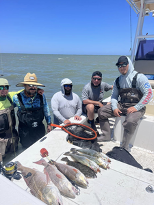 Catching spotted weakfish in Corpus Christi
