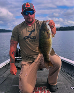 Angler with a 19-inch fish caught in Port Orchard