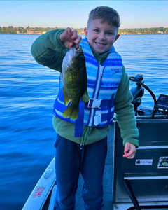 Photograph of a sea bass caught in Port Orchard