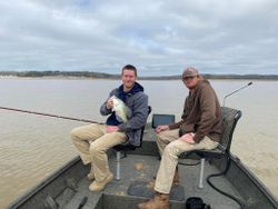 A white crappie fish caught by two people in Oxford.