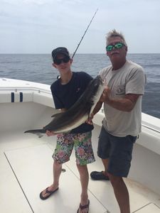 Two anglers fishing at Fernandina Beach